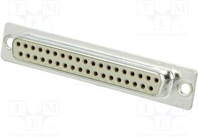 09670374715, Разъем D-Sub; PIN: 37; вилка; "мама"; пайка; Версия: цанговые контакты