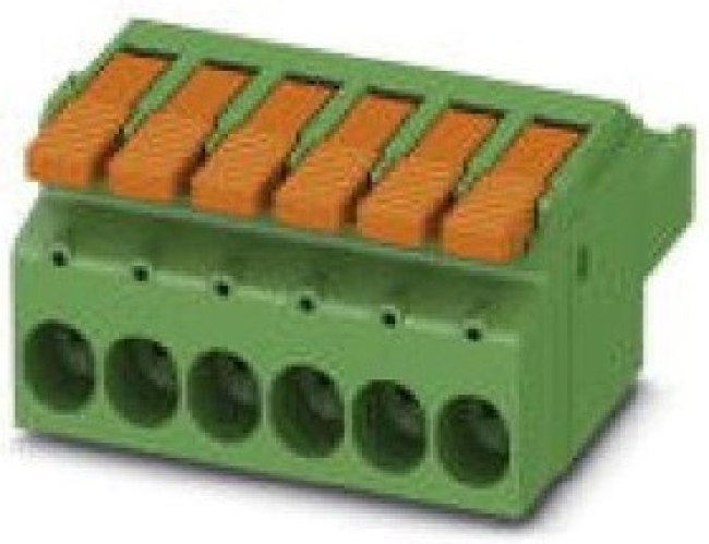 1716926, Pluggable Lever Terminal, Straight, 7.62mm Pitch, 6 Poles