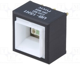 UB15SKG035F, Переключатель: кнопочный; Пол: 2; SPDT; 0,4A/28ВAC; ON-(ON)