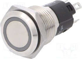 82-4151.2134, Pushbutton Switches 24VAC/DC 16mm, QC