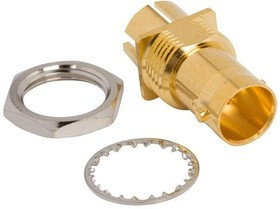 112740-14, RF Connectors / Coaxial Connectors BNC END LAUNCH JACK KNURLED NUT .062 PCB