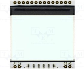 EA LED39X41-W, дисплей, подсветка; EADOGS102; LED; 39x41x2,7мм; белый
