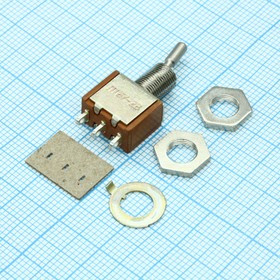 ПТ67-2В, Тумблеры аналог П1Т-1-1В количество контактных групп 1. Способ монтажа-объемный. Рабочий ток 5А., год 2023