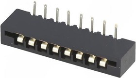 DS1020-08RT1D, (FB-08R), FPC разъем для шлейфа на плату угловой 8pin, шаг 2.54мм