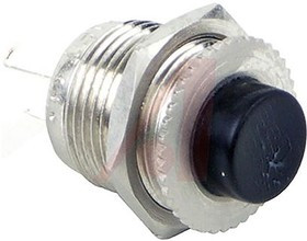 913X, Pushbutton Switches BLACK BUTTON SWITCH round