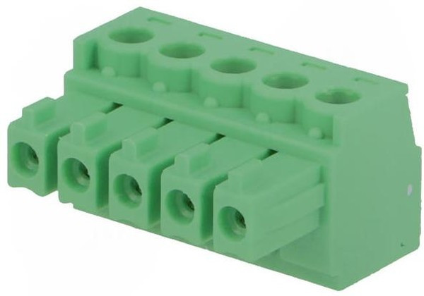 1803604, Pluggable Terminal Blocks 5 Pos 3.81mm pitch Plug 28-16 AWG Screw