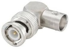 51S201-K00N5, RF Adapters - In Series BNC Plug to BNC Jack Right Angle Adapter