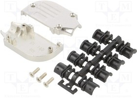 DSCK15-K, Корпус: для разъемов D-Sub; D-Sub 15pin,D-Sub HD 26pin; угловой