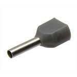 НШВИ(2) 0.75-8, Наконечник штыревой втулочный изолированный серый 2х0.75мм²