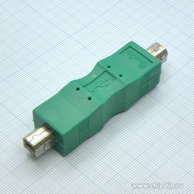 USB ADAPTER BM/BM (23), (переходник), Переходник с вилки USB тип B на вилку USB тип B