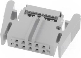 VFL10G, Разъем IDC "мама" PIN 10 прямой IDC шлейф 1,27мм