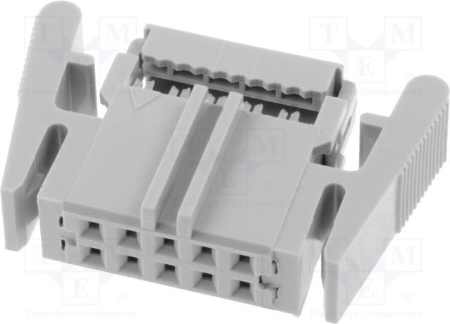 VFL10G, Разъем IDC "мама" PIN 10 прямой IDC шлейф 1,27мм VFL10G, Разъем IDC "мама" PIN 10 прямой IDC шлейф 1,27мм