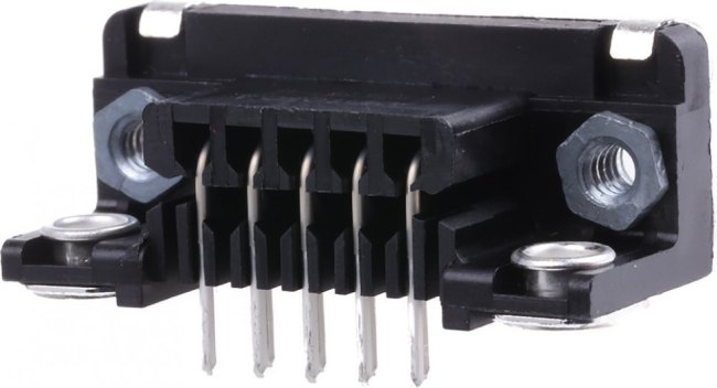 5745781-4, Amplimite HD-20 9 Way Right Angle Through Hole D-sub Connector Socket, 2.74mm Pitch, with 4-40 UNC