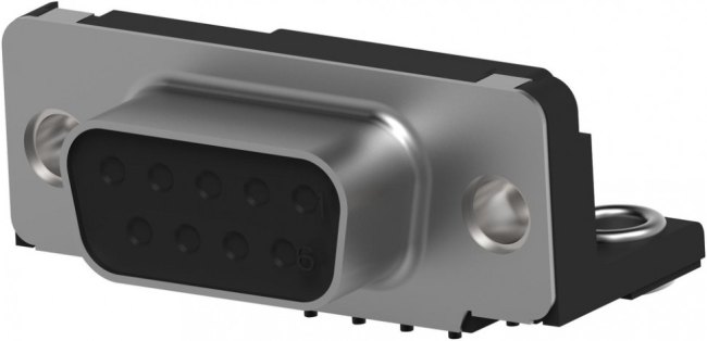 5745781-4, Amplimite HD-20 9 Way Right Angle Through Hole D-sub Connector Socket, 2.74mm Pitch, with 4-40 UNC