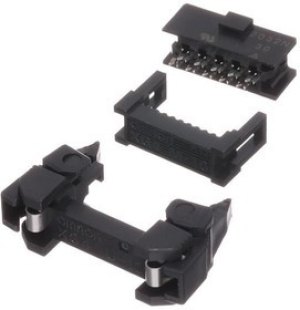 XG4M-1030-U, Rectangular MIL Spec Connectors Socket+NoLockStrain ReliefSet 10Pin 1Plr