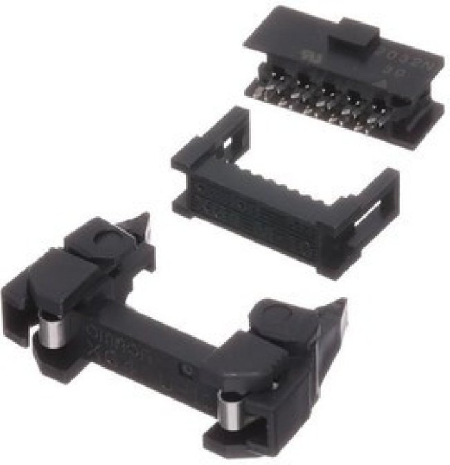 XG4M-1030-U, Rectangular MIL Spec Connectors Socket+NoLockStrain ReliefSet 10Pin 1Plr