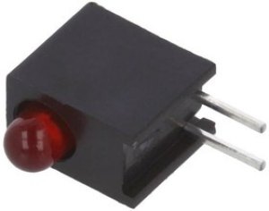 HLMP-1301-E00A2, Standard LEDs - Through Hole Red Diffu 635nm 3.4 mcd Right Angle HLMP-1301-E00A2, Standard LEDs - Through Hole Red Diffu 635nm 3.4 mcd Right Angle