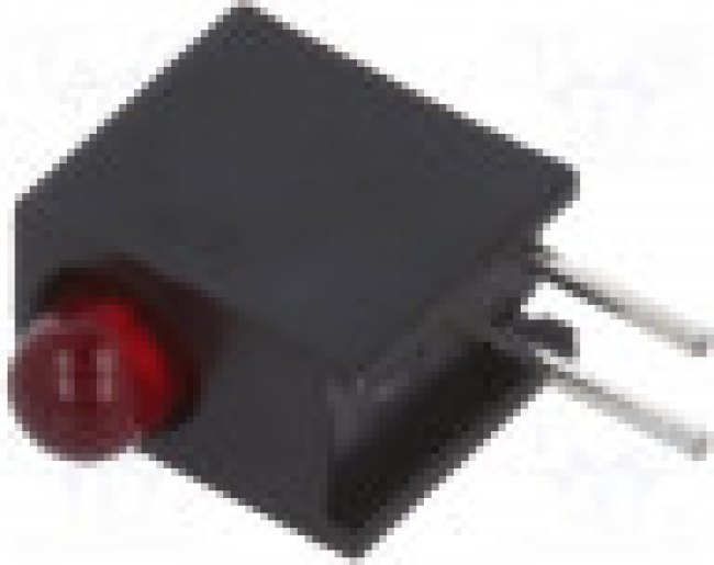 HLMP-1301-E00A2, Standard LEDs - Through Hole Red Diffu 635nm 3.4 mcd Right Angle HLMP-1301-E00A2, Standard LEDs - Through Hole Red Diffu 635nm 3.4 mcd Right Angle