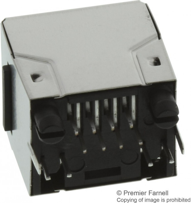 RJHSE-3381, Модульный разъем, Cat5, RJ45 Jack, 1 x 1 (Порт), 8P8C, Cat5, Монтаж в Сквозное Отверстие RJHSE-3381, Модульный разъем, Cat5, RJ45 Jack, 1 x 1 (Порт), 8P8C, Cat5, Монтаж в Сквозное Отверстие