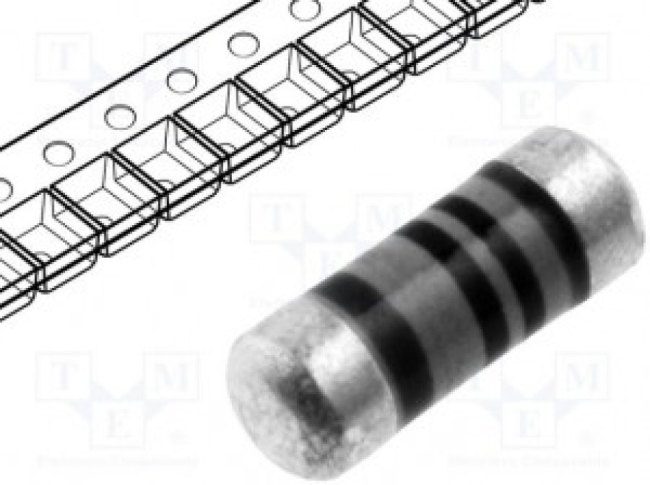 MMA02040C4750FB300, MELF резистор поверхностного монтажа, 475 Ом, MMA 0204, 200 В, Thin Film, 400 мВт, ± 1%