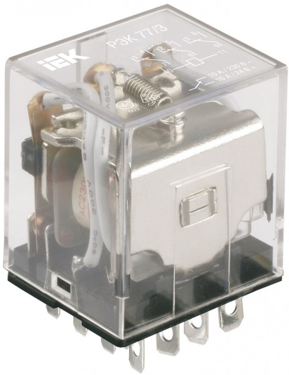 RRP10-3-10-024A, Реле РЭК77/3(LY3) 10А 24В AC IEK
