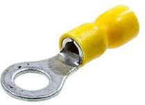 НКИ 6.0-6, Наконечник кольцевой изолированный желтый 2,5-6.0 мм²