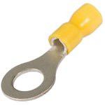 НКИ 6.0-6, Наконечник кольцевой изолированный желтый 2,5-6.0 мм²