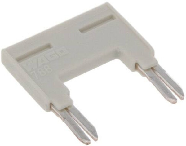 788-113, 2-конт. перемычка изолированная, 'гребень', св.-серая