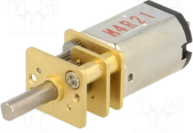 3047, Двигатель: DC, с редуктором, HPCB 12V, 12ВDC, 750мА, Ось: D профиль