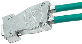 66670090346, D-SUB INDUCOM METAL HOOD W/ 2 TOP ENTRIES, HEX SCREW 4-40UNC 45W1646