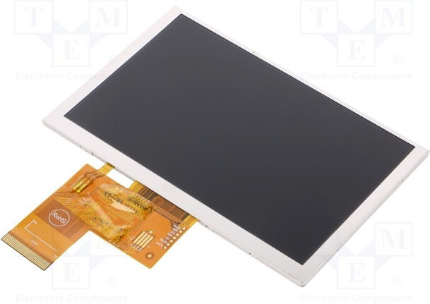 RFF500F-AWH-DNN, Дисплей: TFT, 5", 800x480, Подсвет: LED, Размер окна: 108x64,8мм
