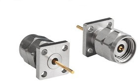 RF292A4PCCDK, Straight Flange Mount, Circular Coaxial Connector , Male/Female