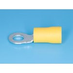 VF5.5-5 (SG57614) (TRI-5.5-5), Клемма тип "О" 5.3мм, изолированная, провод 2.5-6.0мм² (желтая)