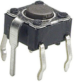 0643GHIM-130G-G, кнопка тактовая 6х6 с заземлением h=4.3мм (=TS-A1PG-130 SWT2)