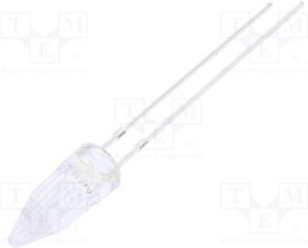 OSG5DA58A1B-12V, LED; 5mm; green; 750?1120mcd; 100°; Front: Rocket; 12V; Pitch: 2.54mm