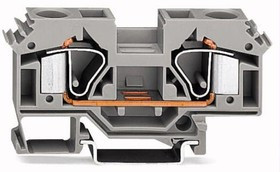 283-604, Conn Terminal Block 2 POS T DIN Rail 76A Box