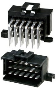 9-966140-1, Прямоугольный разъем питания, 18 контакт(-ов), Серия Junior Power Timer, Монтаж на Печатную Плату