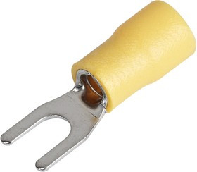 084-04-217, Наконечники НВИ 5.5-6 вилка 4-6мм желтый (уп./20 шт) HLT