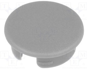 A4140008, Заглушка, ABS, серый, распорным стержнем, Форма: круглая
