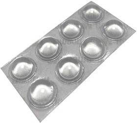 5503 (аналог SJ5303) Ножки клейкие прозрачные 11,2 х 5,1 мм полусфера 8 шт