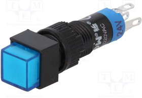 V8F-11Z-24B, Переключатель: кнопочный, Пол: 2, SPDT, 0,5A/250ВAC, 1A/24ВDC, IP40