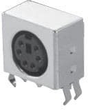 KMDTX-HT-6S-BSC, Circular DIN Connectors RT ANGLE 6P RECEPT REFLOW COMPATIBLE