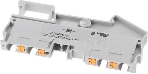 3211919, DIN Rail Terminal Blocks PT 4-QUATTRO-DIO 1N 5408/L-R