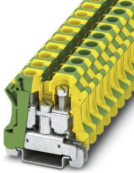 3073830, 2-Way UTI 16-PE Earth Terminal Block, 10 4 AWG Wire, Screw Down, Polyamide Housing
