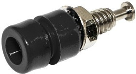 BU-P2142-0, Test Plugs &amp; Test Jacks MINI BANANA JACK, BLACK 10PK