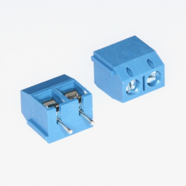 KLS2-301-5.00-02P-2S (DG301-5.0-02P-12), Клеммник винтовой, 2-контактный, 5мм, прямой