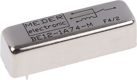 BE12-1A74-M, PCB Mount Reed Relay, 12V dc Coil, SPST, 200V dc Max, 1 A Max, 2145 BE12-1A74-M, PCB Mount Reed Relay, 12V dc Coil, SPST, 200V dc Max, 1 A Max, 2145