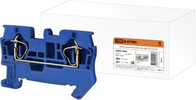 Зажим клеммный безвинтовой (ЗКБ) 6 мм2 52А синий TDM Зажим клеммный безвинтовой (ЗКБ) 6 мм2 52А синий TDM