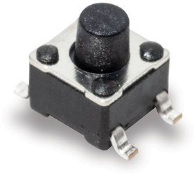 PTS647SM50SMTR2LFS, Switch Tactile N.O. SPST Round Button Gull Wing 0.05A 12VDC 100000Cycles 1.77N S