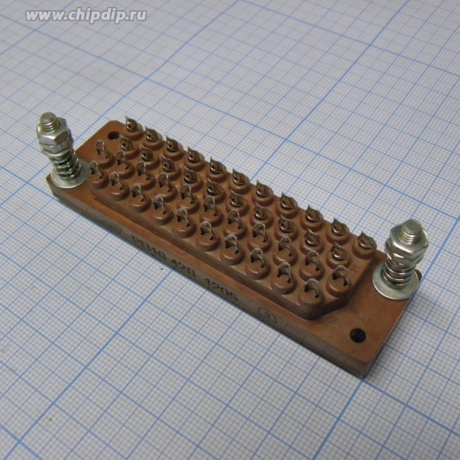 РП10-42 Л розетка, Соединитель низкочастотный, прямоугольный, внутреннего монтажа, год 2023